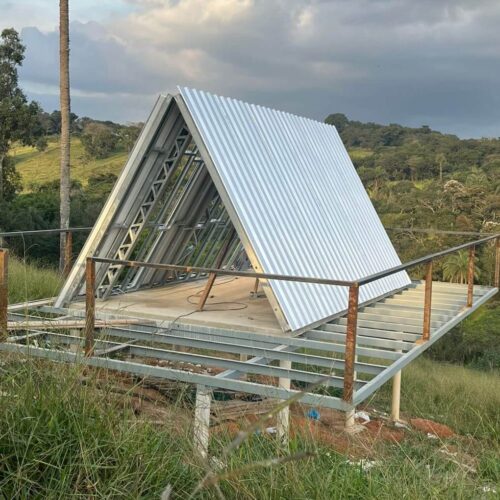 Montagem chalé steel frame Betim